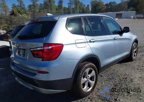 2011 BMW X3 xDrive28I from USA, damaged, VIN 5UXWX5C54BL704163